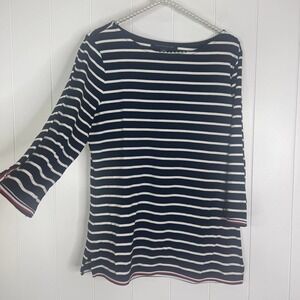 Tommy Hilfiger Navy and White Nautical Preppy Tunic SZ S